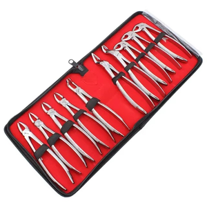 Dental Extraction Forceps Kit Complete Set Stainless Steel Instruments <b>Tooth</b> Removal <b>Tools</b> Oral Surgery Equipment - Product Image 2