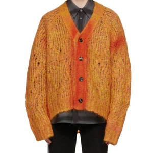 Cardigan pour homme en tricot doux à manches longues, décontracté, style streetwear, mode hiver quotidienne - Product Image 1