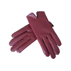 Gants d'hiver unisexes coupe-vent en cuir enduit de polyuréthane, chauds, pour l'extérieur, avec doigts tactiles, parfaits pour les fêtes - Product Image 1