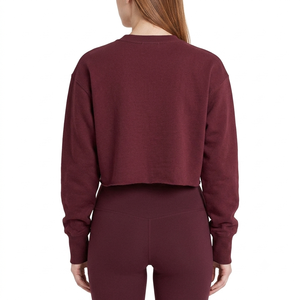 Sudadera Personalizada de Algodón con Cuello Redondo para Mujer - Invierno/Otoño, Estampada, Ecológica, para Equipos Universitarios - Product Image 2