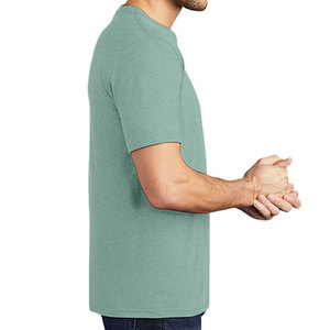 เสื้อยืดผู้ชาย OEM พรีเมียม ผ้าผสม 3 ชนิด ป้ายแบรนด์สั่งทำพิเศษ เนื้อผ้านุ่มพิเศษ น้ำหนักเบา ระบายอากาศได้ดี เสื้อยืดเปล่าเรียบง่ายสำหรับฤดูร้อน - Product Image 3