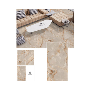 Carreaux de marbre émaillés polis 800x1600 modernes Accents de pierre naturelle polyvalents pour le sol de mur de centres commerciaux d'école de bâtiment de brique réfractaire - Product Image 5