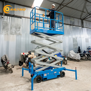 Naltako 11m Electric Scissor Lift Platform 500kg 220V <b>Towable</b> Aerial Work Platform 13m Reach for Hangar Maintenance - Product Image 5