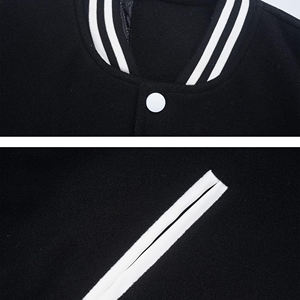 Chaqueta Universitaria de Béisbol para Hombre, Personalizable con Logotipo Frontal, Estilo Letterman, Acolchada, 100% Algodón, para Invierno - Product Image 4