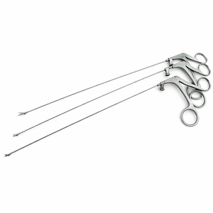 Tijeras Laringeales Microquirúrgicas KLEINSASSER, Rectas, Izquierdas y Derechas, de Acero Inoxidable, para Cirugía Manual de Oído, Nariz y Garganta - Product Image 1