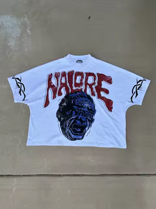 Camiseta Corta Oversize de Algodón Pesado Ecológico para Hombre, Fabricada a Medida, 100% Algodón con Serigrafía - Product Image 5