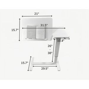Supporto per Laptop Regolabile in Altezza, Mobile e Inclinabile, con Tavolino da Letto per Ospedale - Product Image 5