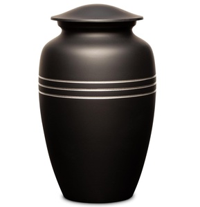 Urna Funeraria Clásica Azul Antigua, Hermosa Urna de Metal para Cenizas de Adultos, Estilo Americano/Europeo - Product Image 2