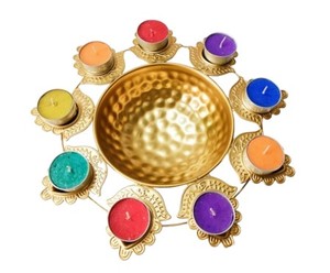 Nuevo Estilo de Cuenco Deepak Urli, Artículo Decorativo para Puja, Cuenco de Metal de Latón Duradero para el Hogar, Cuenco para Flores Flotantes en Agua para Uso en Interiores en Diwali - Product Image 1