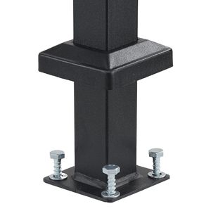Corrimano in Acciaio al Carbonio per Scale a 1-2 Gradini - Kit di Facile Installazione per Esterni - Product Image 5