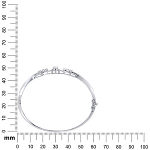 Pulsera de Lujo de Oro Rosa con Diamantes Entrelazados de 14K, Diseño Clásico para Mujer con Diamantes Brillantes Cultivados en Laboratorio - Product Image 4