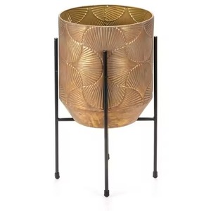 Jardinière en métal élégante pour jardin, pot de fleurs décoratif pour intérieur et extérieur, balcon - Product Image 3