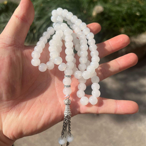 ลูกประคำเรซิ่นใสแบบคริสตัล ประดับด้วยลูกปัดทำมืออย่างสวยงามสำหรับการสวดมนต์ของชาวมุสลิม ลูกประคำเรซิ่นร่วมสมัยพร้อมตัวคั่นตกแต่งแบบ B - Product Image 3