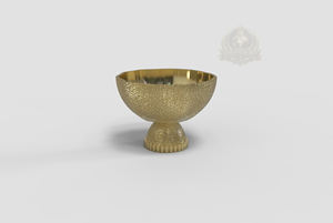 Cuenco de lujo dorado para centro de mesa, cuenco para servir dátiles de Ramadán, decoración de mesa, plato de servicio premium con pedestal, para bodas en EE. UU. y Arabia Saudita. - Product Image 5