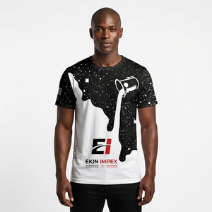 T-shirt personnalisé pour homme imprimé par sublimation |   T-shirt de sport en polyester à séchage rapide |   T-shirt avec logo OEM - Product Image 1