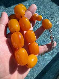 ลูกประคำเรซิ่นกันน้ำทำมือ ลูกประคำอิสลาม มิสบาฮ์ ของที่ระลึกทางศาสนา รูปทรงกลม ของขวัญรอมฎอน อีด ของตกแต่งบ้าน - Product Image 1