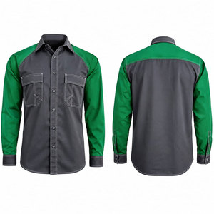 Reusable Washable Long Sleeve NFPA 2112 FR Fire Retardant Modacrylic Blend Heat Resistant 100-150C Clothing <b>Shirts</b> for Safety - Product Image 1