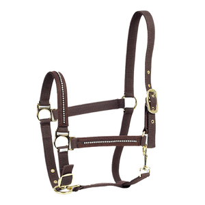 Fournisseur OEM de produits équestres, collier de tête de cheval personnalisé avec logo, laisse en nylon réglable et durable, harnais pour cheval - Product Image 2