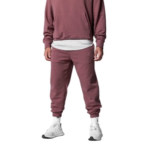 2025 Men's High Quality Cotton Jogger Sweatpants Custom Logo Oversized Fleece Gym Lounge Knee Length with Jogger Style - Product Image 3