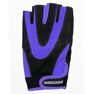 Guantes de Gimnasio de Medio Dedo, Material PU Resistente, Correa de Muñeca Ajustable, Agarre para Levantamiento de Pesas, Unisex, para Fisicoculturismo - Product Image 5