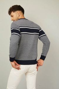 Pull d'hiver de haute qualité pour homme, en mélange d'acrylique doux, pull en tricot décontracté pour homme, pull d'hiver élégant pour affaires et occasions décontractées - Product Image 5