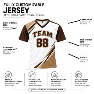 Maillot de baseball unisexe à col en V, manches courtes, impression sublimée, évacuation de l'humidité, 100% polyester, design personnalisé pour équipe adulte unisexe - Product Image 2
