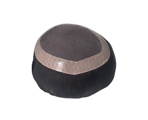 Human Hair Mono Base Toupee Bonnet <b>Wig</b> for <b>Men</b> with Bangladesh Hair Patches and Taz Hair - Product Image 2