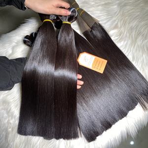 ผมต่อแบบตรงติดด้านหลังเป็นเส้นผมคน12A ยาว14 16นิ้วผมคนเกรดสูง - Product Image 2