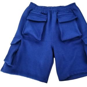 Pantalones Cortos Cargo Casuales para Hombre, Cintura Elástica, Lona Transpirable, Bolsillos Grandes con Parches, Algodón, Ropa Deportiva de Verano - Product Image 1