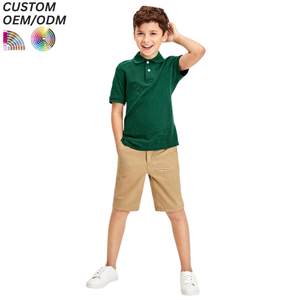 Polo personnalisé blanc, bleu marine, rouge, à séchage rapide, décontracté, avec logo, pour garçons et filles, uniforme scolaire, été, sportif, coton, polyester, vente en gros - Product Image 3