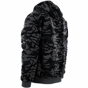 Sweat-shirt à capuche en molleton uni pour homme, 100% coton, respirant, séchage rapide, écologique, coupe classique, décontracté, hiver - Product Image 2