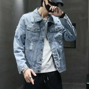 Veste en jean pour homme style streetwear - 100% coton, veste en jean écologique pour homme - Product Image 4