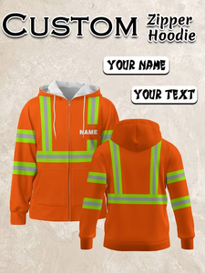 Sudadera con capucha informal para hombre 2026, con bloques de color, media cremallera, mangas raglán, bordado en contraste amarillo/verde, corte holgado, 100% algodón, lavable a máquina. - Product Image 2