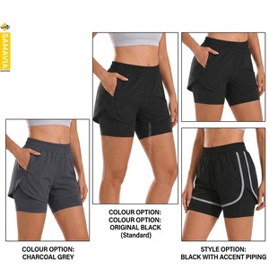 Shorts Deportivos Samavia para Mujer, Ajustados, Cintura Alta Elástica, Estampado de Leopardo, Secado Rápido, Ligeros, Transpirables, con Logotipo Personalizado - Product Image 3