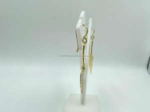 Pendientes chapados en oro de lujo al mejor precio para mujer, joyería elegante de perlas para bodas y fiestas, añade glamour a tu atuendo - Product Image 2