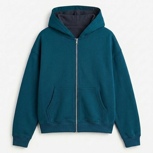 Sudadera con Cremallera Completa de Alta Calidad, Logotipo Personalizado, Servicio OEM, Fabricante de Marca Privada, Sudadera con Cremallera para Hombre - Product Image 1