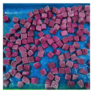 Cubes de fruits du dragon rouges surgelés du Vietnam, morceaux d'exotiques pitayas pour mélange de céréales, coupes parfaites, glaces, boutiques de crème glacée et cafés - Product Image 3
