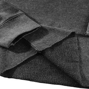 Sweat-shirt à capuche court pour femme, qualité supérieure, délavage acide, ourlet brut, 100% coton molletonné, léger et respirant, pour fitness et gym - Product Image 5