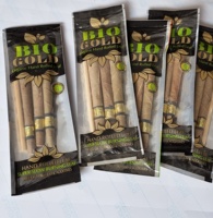 Rouleaux de feuilles d'ébène naturel à combustion Super lente Fourniture d'usine en vrac Pointes en bois et en verre Même qualité de feuille brûlante