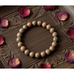 Unakite Healing <b>Bracelet</b> Bohemian Style Handcrafted <b>Beaded</b> <b>Bracelet</b> Wholesale Natural Crystal <b>Bracelet</b> From India - Product Image 3