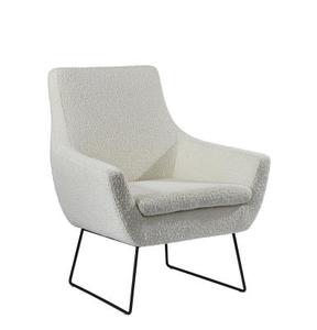 Sillón de Oficina Moderno Tapizado, Sillón de Descanso con Patas de Metal para Recepción y Sala de Espera - Product Image 1