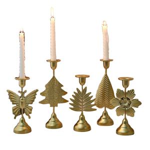 Articles de Noël, porte-bougies décoratifs dorés fantaisie, haute qualité, pour table, nouveau design, petits porte-bougies - Product Image 1