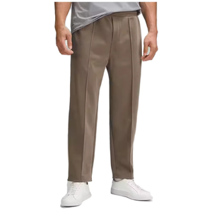 High-end Midweight Mid Waist Men's <b>Summer</b> Ramie Canvas Straight-leg Casual Eco-Friendly Breathable Loose Drawstring Closure <b>Pant</b> - Product Image 1