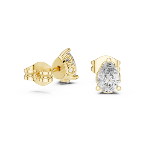 Pendientes con Diamantes Cultivados en Laboratorio de Corte Pera de 0.47CT, Engastados en Oro Rosa de 18K, para Mujer, Regalo de Compromiso, Boda, San Valentín, Uso Diario - Product Image 6