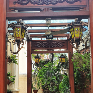 High Quality Wrought Iron Living Room <b>Bedside</b> <b>Wall</b> Home <b>Lighting</b> VIntage Style Interior Design Home Bedroom Garden <b>Wall</b> Lamps - Product Image 4