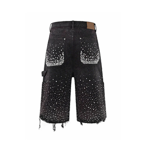 Shorts pour hommes entièrement personnalisés avec strass, style parfait, prix raisonnable, designs uniques, shorts pour hommes avec strass légers - Product Image 2