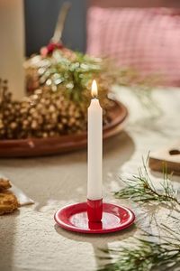 Christmas Candle <b>Holder</b> for Thin Taper <b>Candlestick</b> <b>Holder</b> Red Wedding Living Room Christmas Party Wreath Decoration - Product Image 3