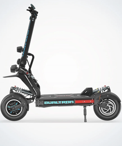 MEILLEURE OFFRE Trottinette Électrique Pliante à Double Moteur avec Suspension, Style Skateboard, Noire, pour les Déplacements Quotidien - Product Image 1