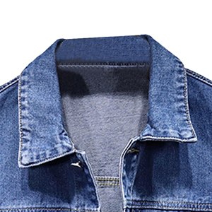 Gilet en jean pour homme, décontracté, sans manches, boutonné, en coton délavé, coupe classique, style automne, couleur unie - Product Image 5