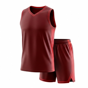 Uniformes de basket-ball respirants antibactériens de haute qualité, imprimés par sublimation, sans manches, personnalisés pour hommes - Product Image 1